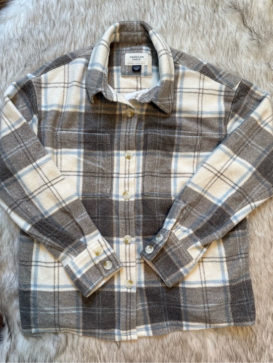 American Eagle Outfitters Tops - American Eagle Plaid Cozy Flannel Top
